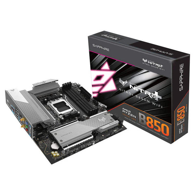 Scheda Madre Sapphire Nitro+ B850M WiFi Socket AM5 mATX DDR5 - Immagine 1