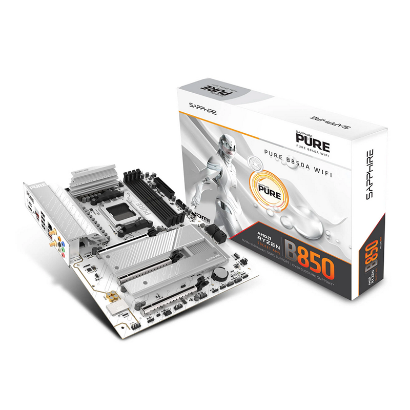 Scheda Madre Sapphire PURE B850A WIFI 7 AMD B850 Socket AM5 ATX - Immagine 1