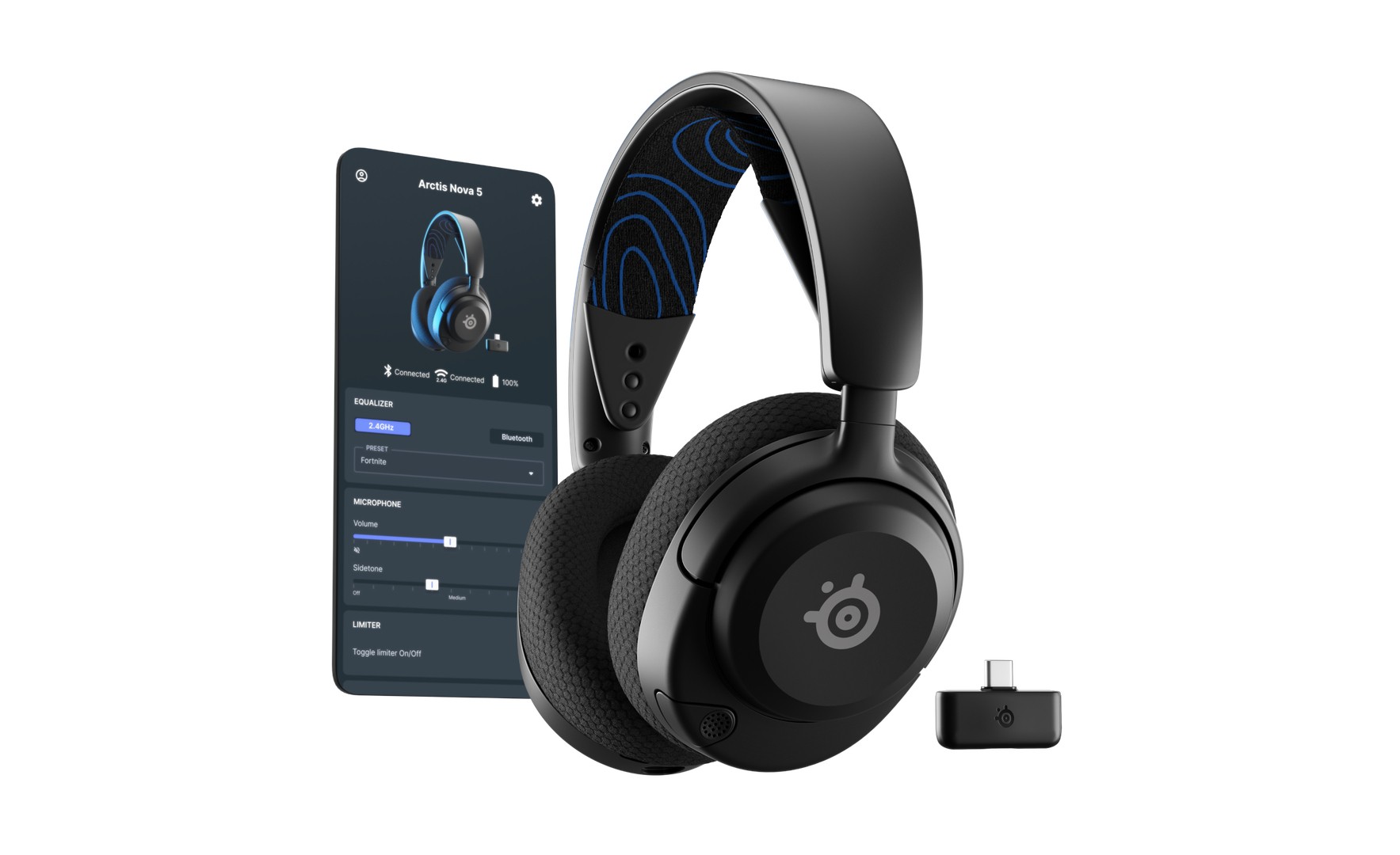 Headset Steelseries Arctis Nova 5P Wireless USB tipo-C Bluetooth Nero - Immagine 1