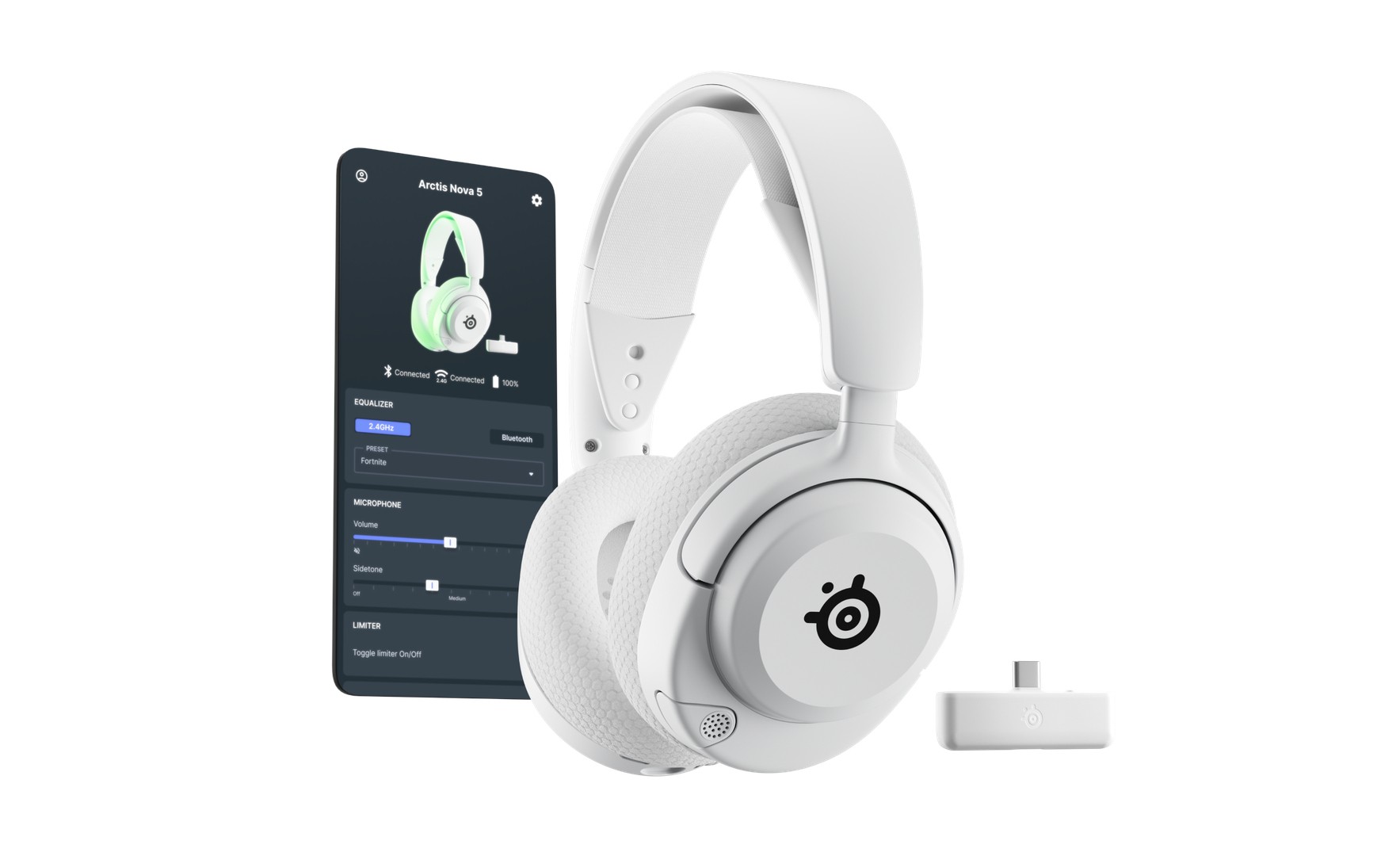 Headset SteelSeries Arctis Nova 5X Wireless Bianco - Immagine 1