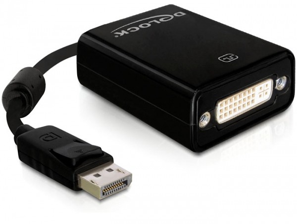 Adattatore da DisplayPort maschio a DVI femmina DeLock - Immagine 1