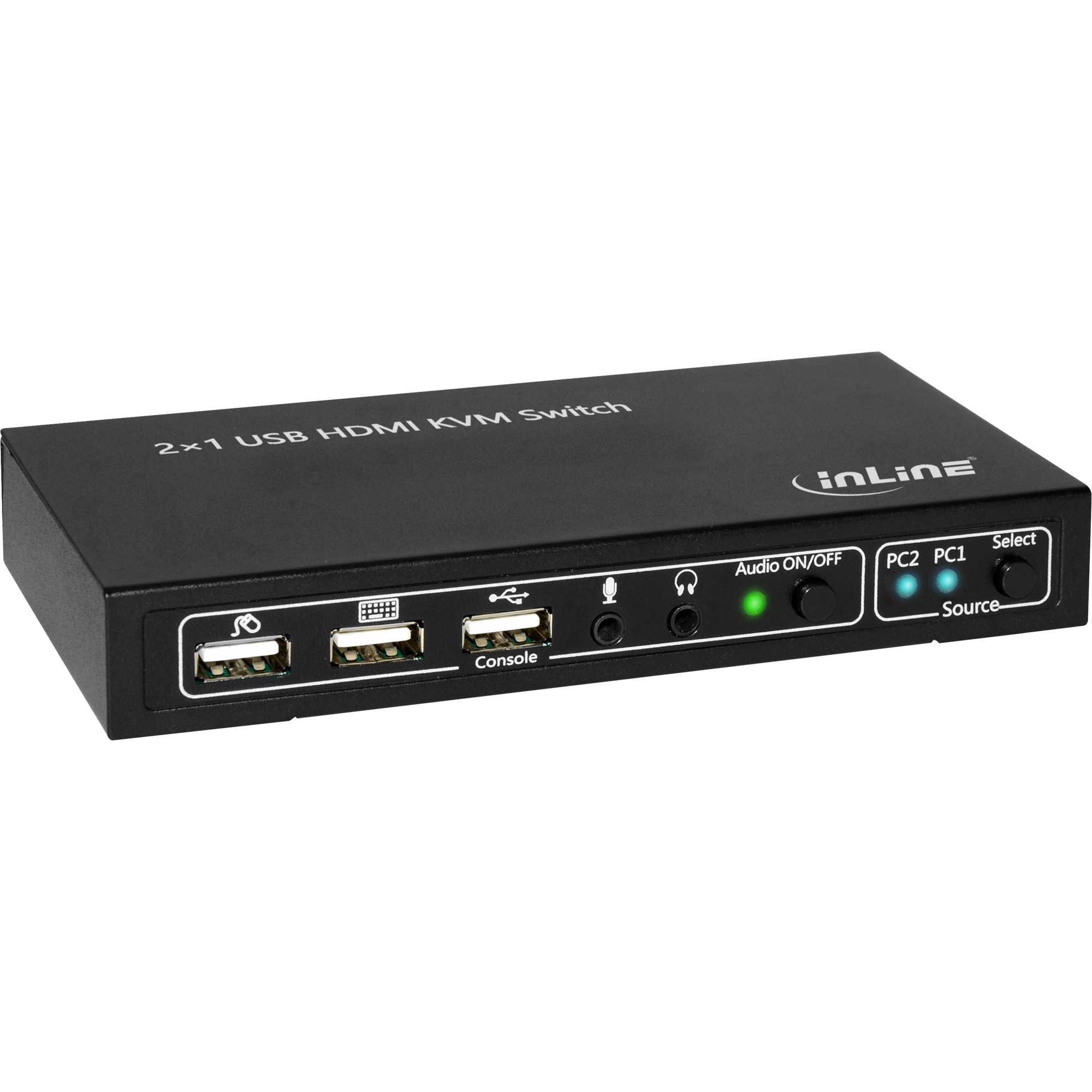 Switch KVM HDMI InLine 4K 2K a 2 vie con audio - Immagine 1