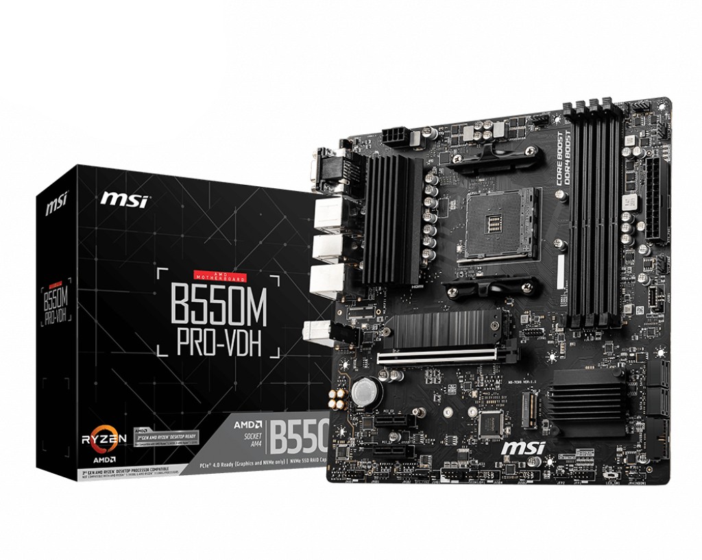 Scheda Madre AMD MSI B550M PRO-VDH AM4 Micro-ATX - Immagine 1
