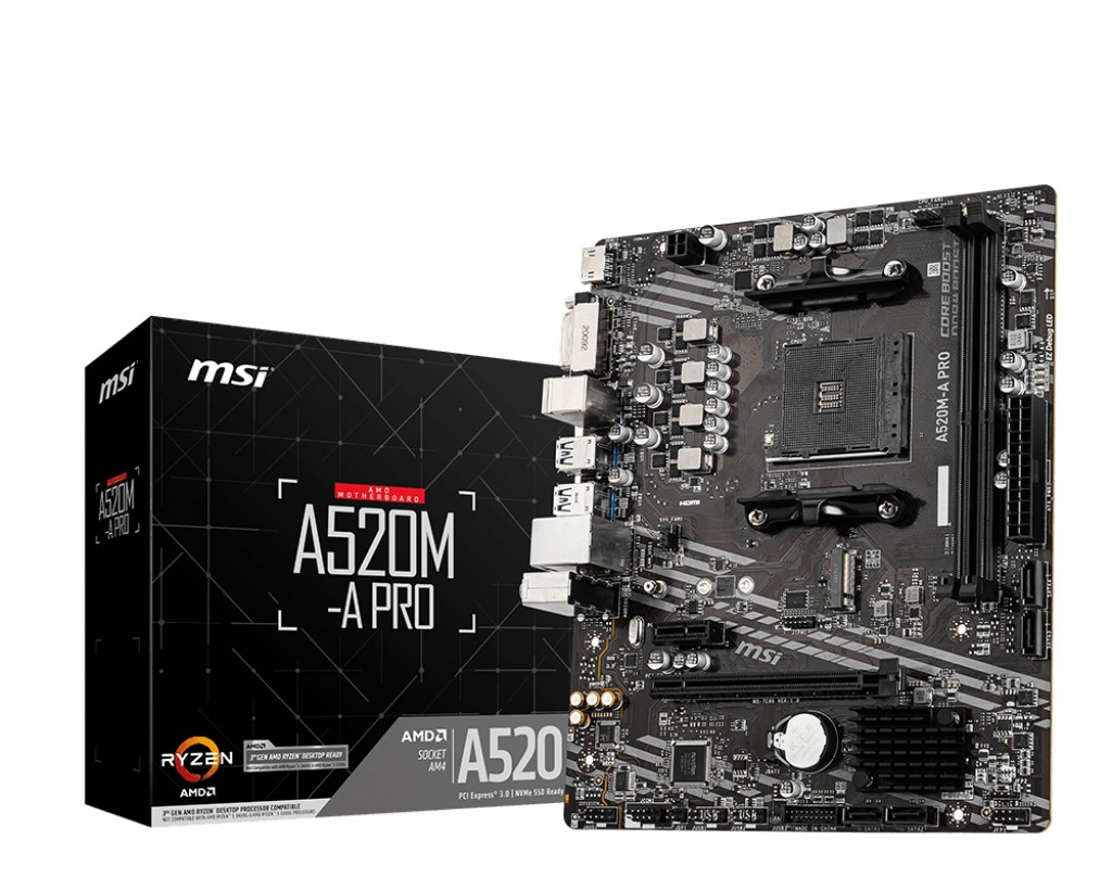 Scheda Madre MSI A520M-A Pro socket AM4 - Immagine 1