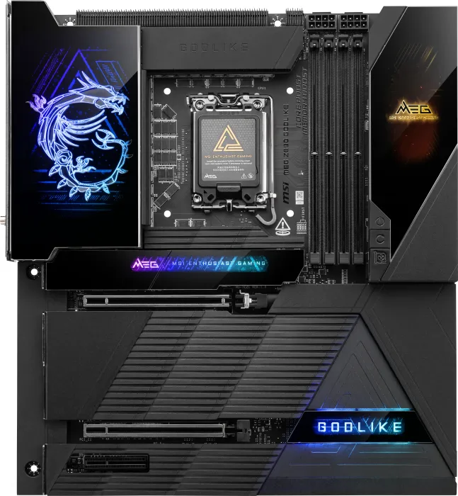 Scheda Madre MSI MEG Z890 GODLIKE LGA 1851 DDR5 E-ATX Nero - Immagine 1