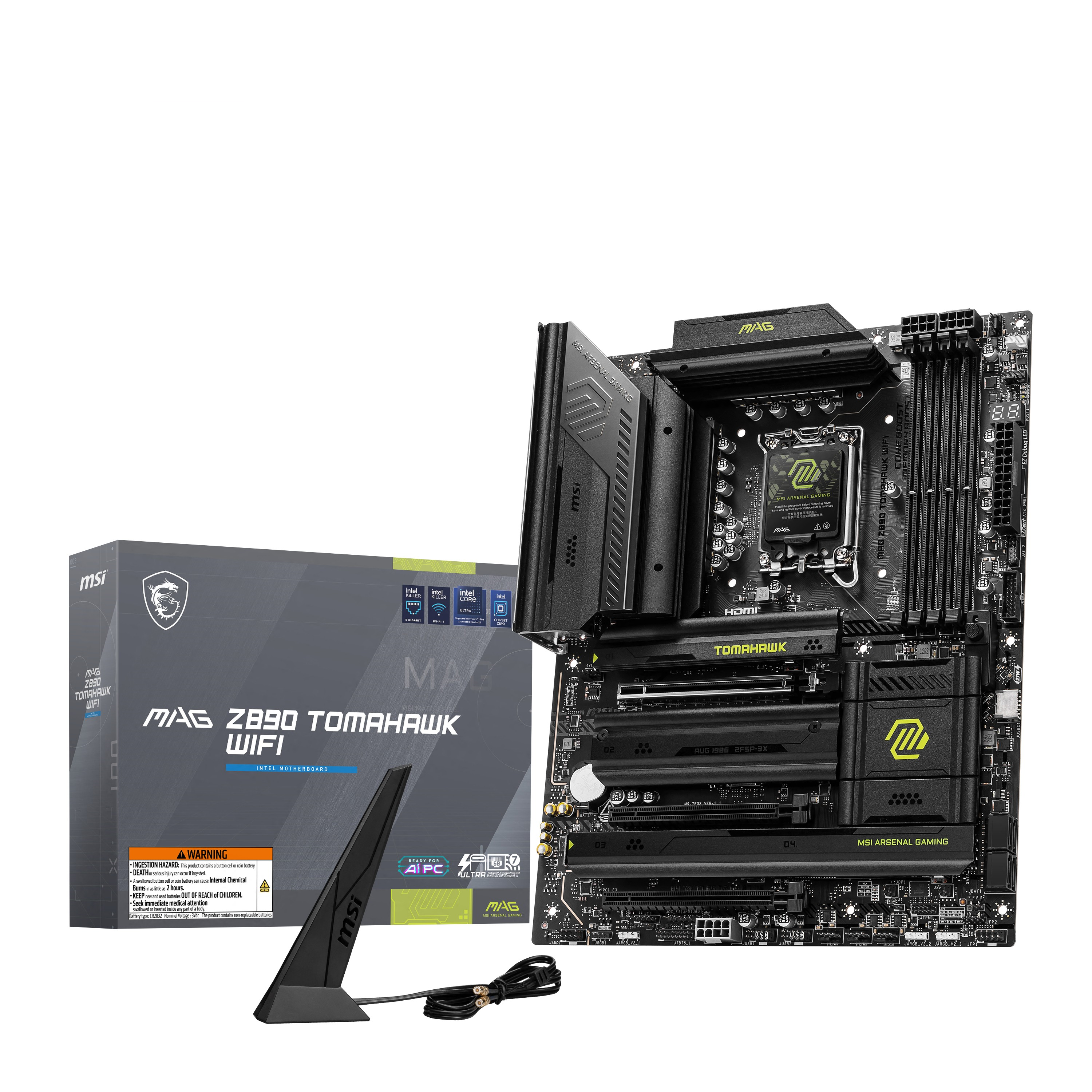 Scheda Madre MSI MAG Z890 TOMAHAWK WIFI LGA 1851 DDR5 ATX - Immagine 1