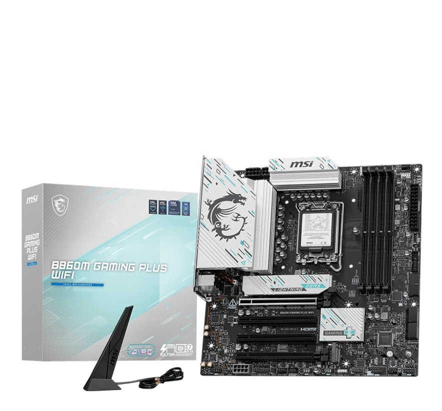 Scheda Madre MSI B860M GAMING PLUS WIFI LGA 1851 Micro ATX - Immagine 1