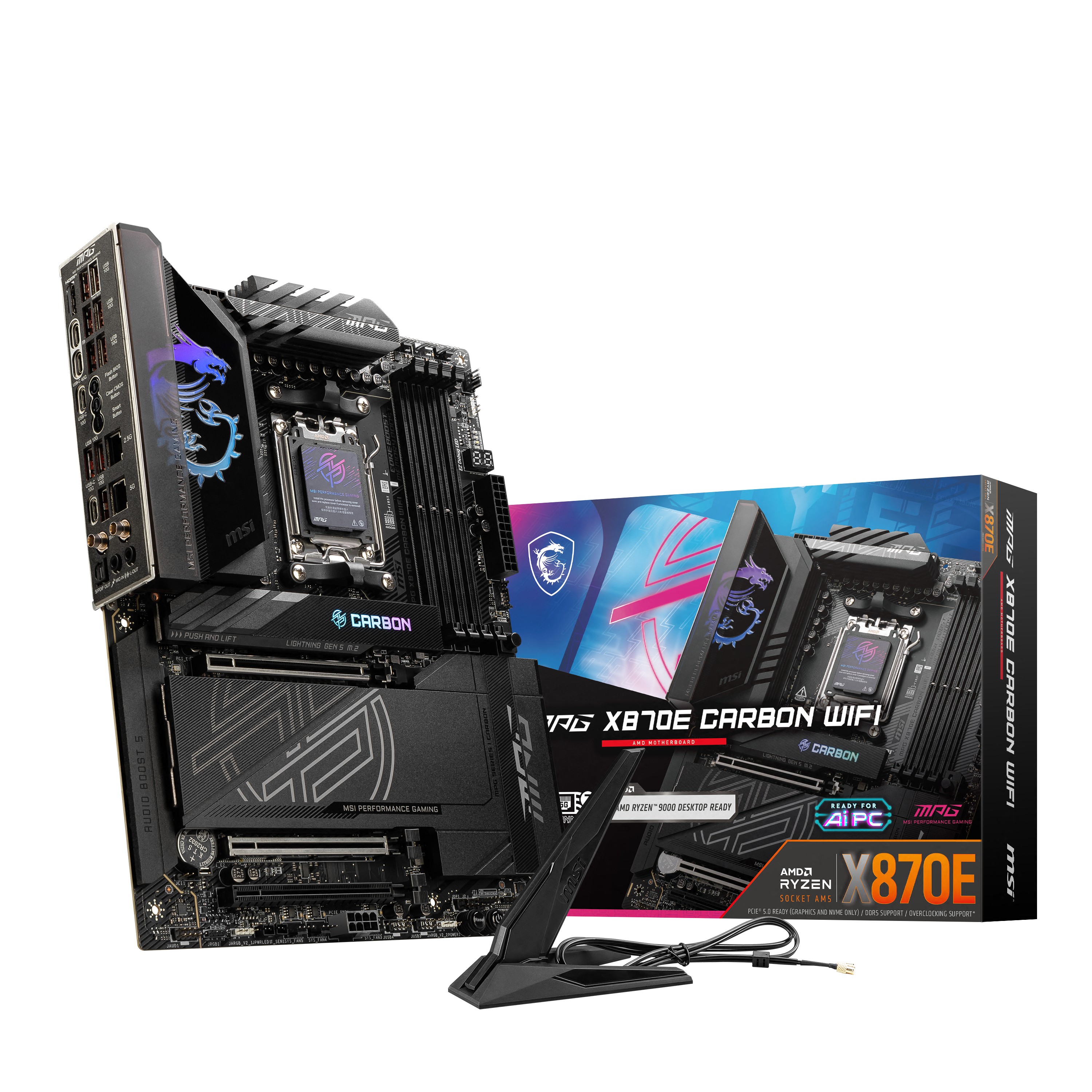Scheda Madre MSI MPG X870E CARBON WIFI Socket AM5 ATX - Immagine 1