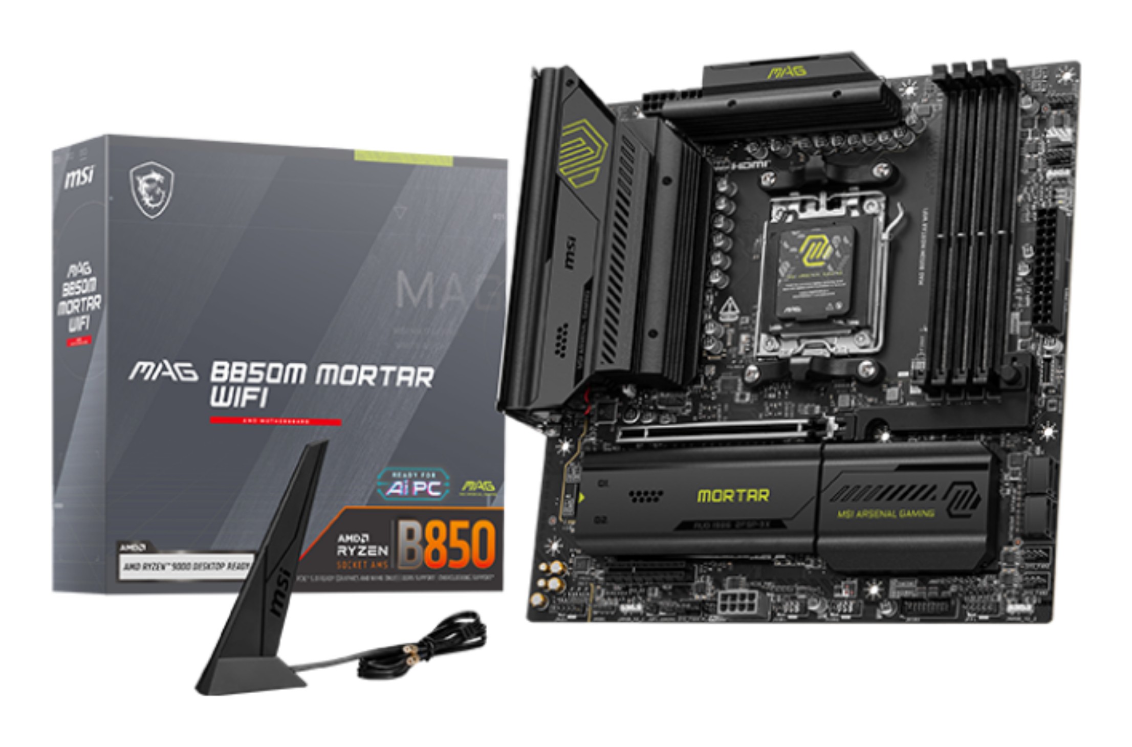 Scheda Madre MSI MAG B850M MORTAR WIFI Micro-ATX DDR5 Socket AM5 - Immagine 1