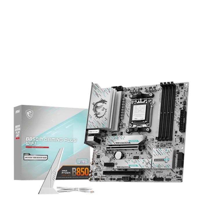 Scheda Madre MSI MAG B850 GAMING PLUS WIFI AM5 Micro-ATX Bianco - Immagine 1