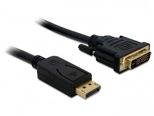 Cavo Adattatore Delock da Displayport a DVI-D 2m Maschio/Maschio - Immagine 1