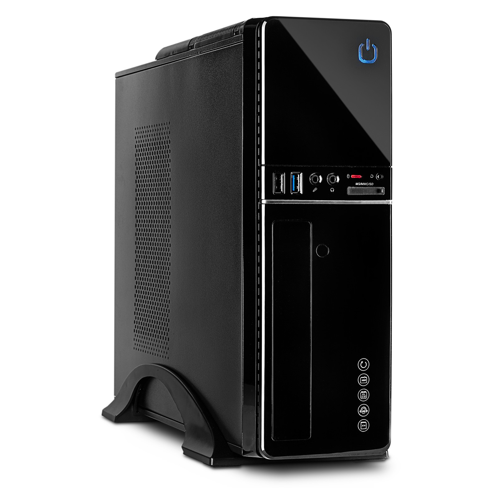 Case Inter-Tech IT-607 Nero Mini Tower Micro ATX - Immagine 1