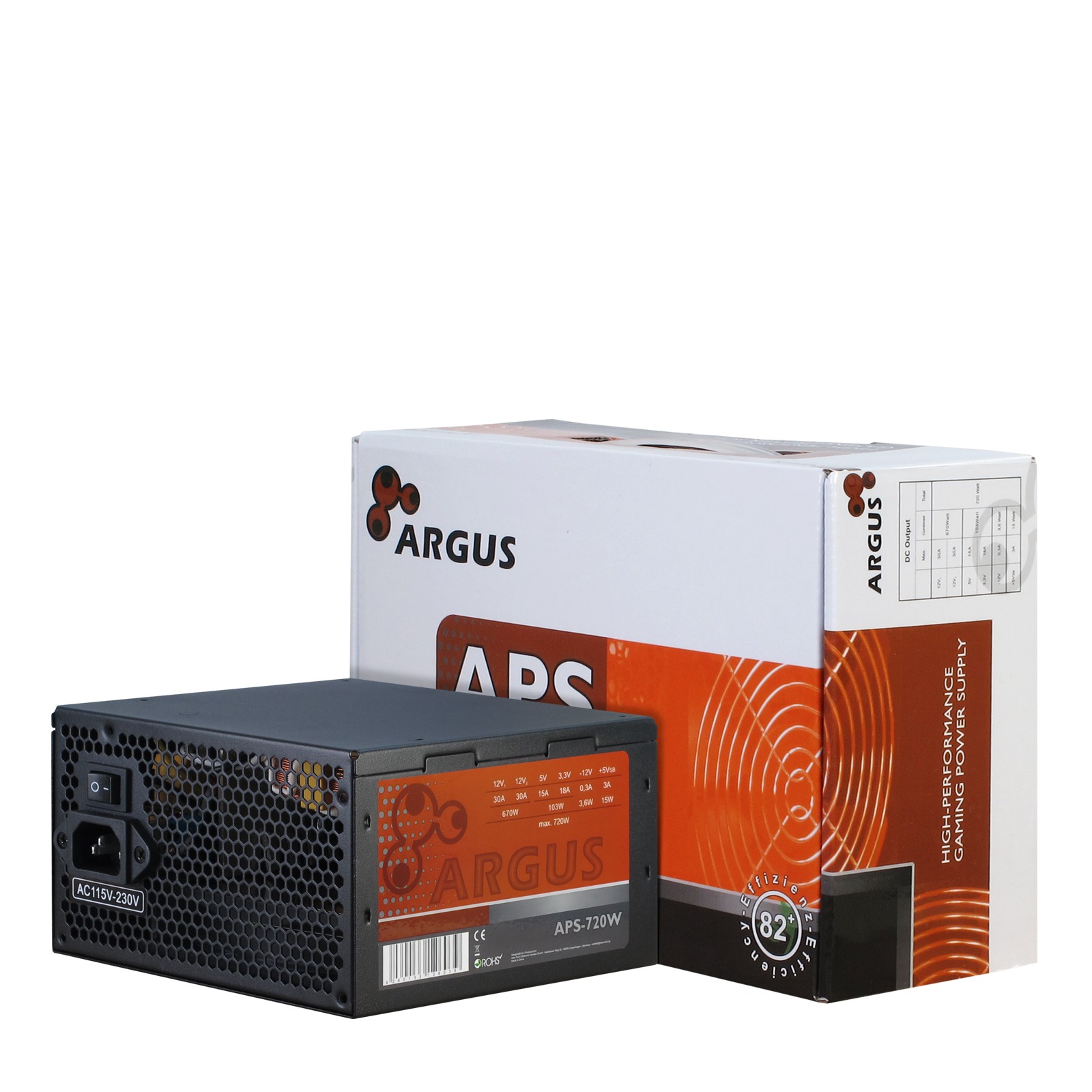 Alimentatore Inter-Tech Argus APS 720W ATX Nero - Immagine 1