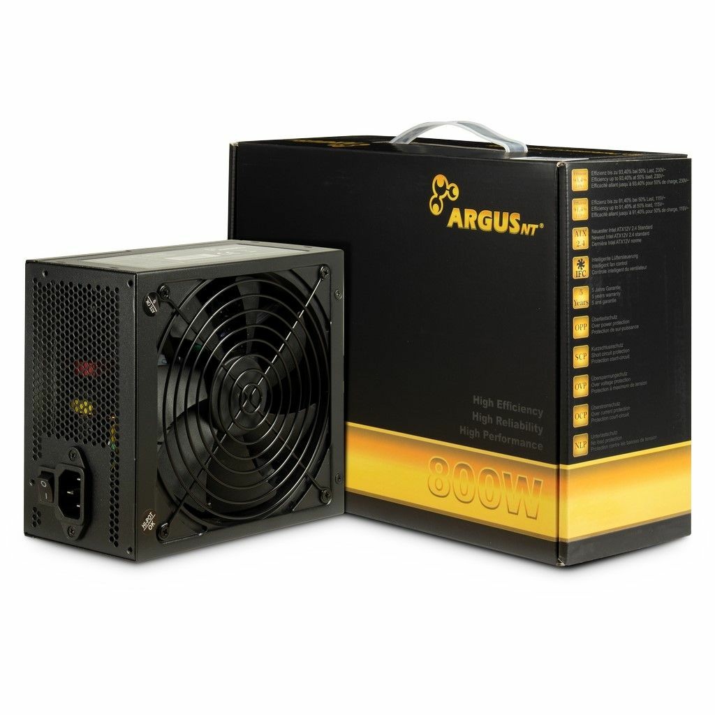 Alimentatore Inter-Tech ArgusNT GPS 800W ATX Nero - Immagine 1
