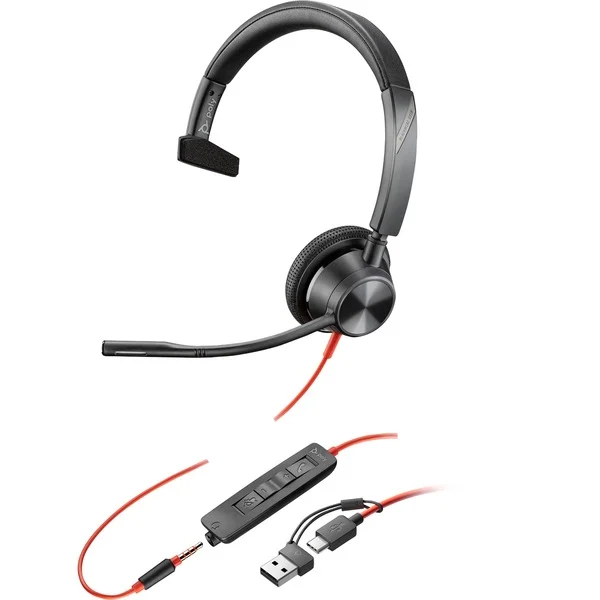 Headset HP Poly Blackwire 3315 Nero - Immagine 1