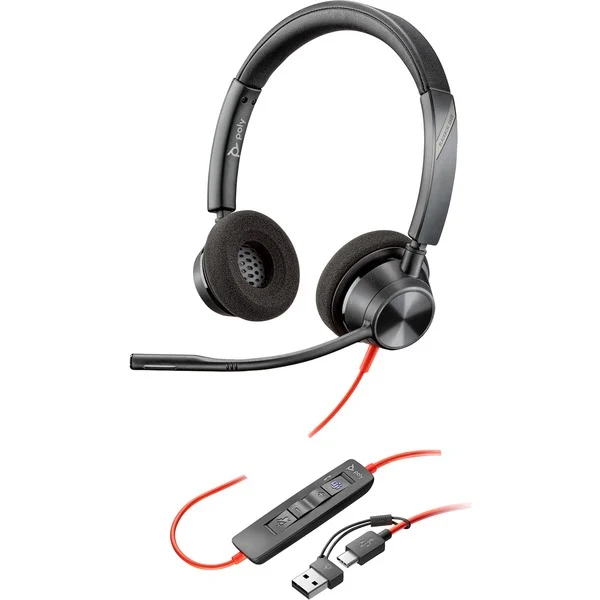 Headset HP Poly Blackwire 3325M USB-C Nero - Immagine 1