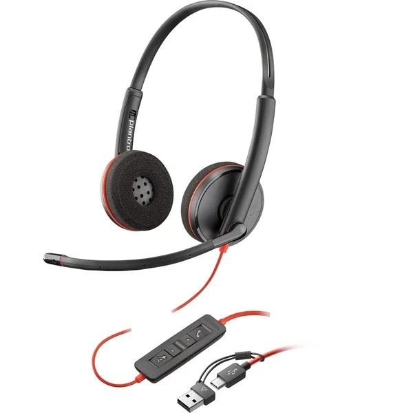 Headset HP Poly Blackwire 3220 Nero - Immagine 1