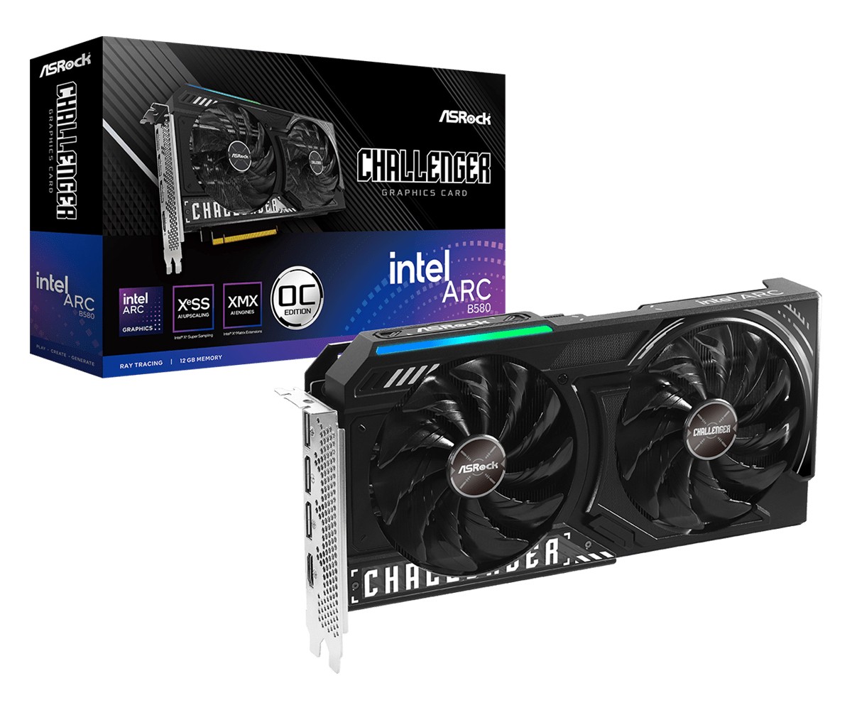 Scheda Video ASRock Arc B580 Challenger OC 12GB GDDR6 - Immagine 1