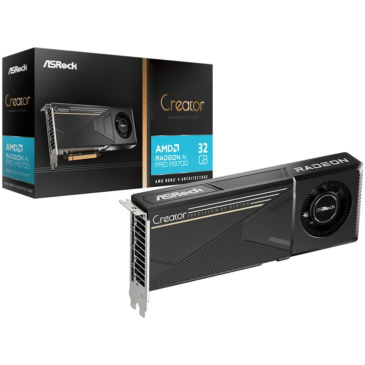 Scheda Video ASRock Radeon AI Pro R9700 Creator 32GB GDDR6 - Immagine 1