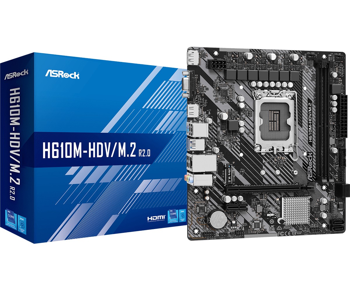 Scheda Madre ASROCK H610M-HDV/M.2 R2.0 socket 1700 - Immagine 1