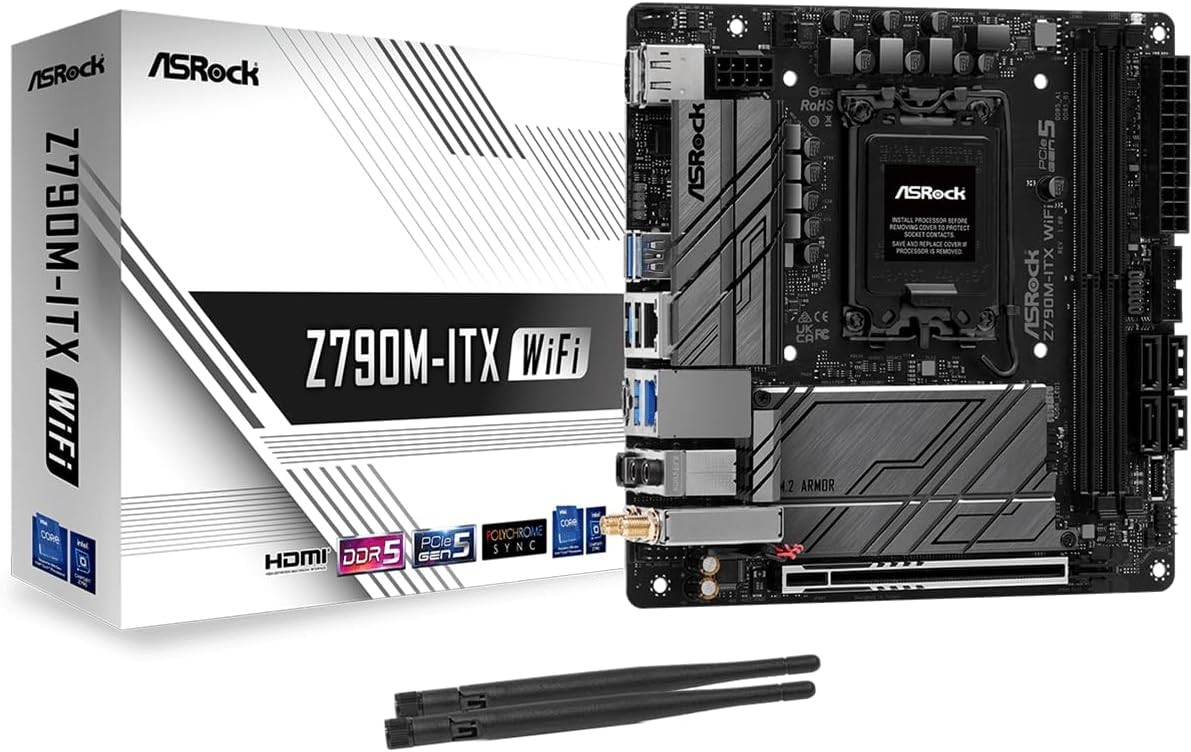 Scheda Madre Asrock Z790M-ITX WiFi LGA 1700 Mini-ITX - Immagine 1