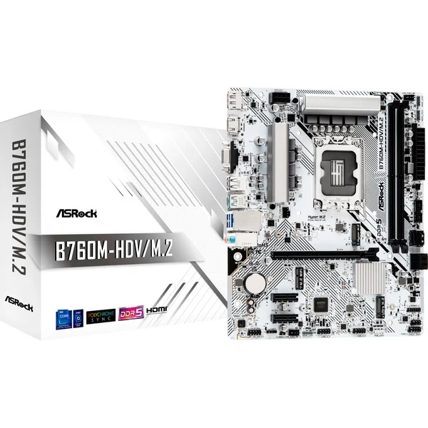Scheda Madre ASROCK B760M-HDV/ M.2 socket 1700 - Immagine 1