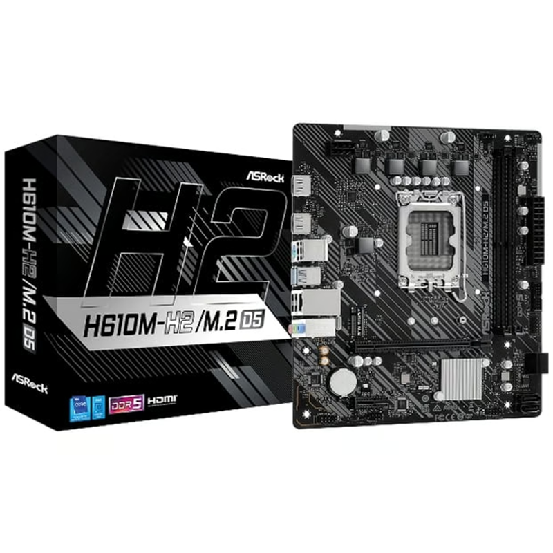 Scheda Madre ASROCK H610M-H2/M.2 D5 LGA 1700 DDR5 Micro ATX - Immagine 1