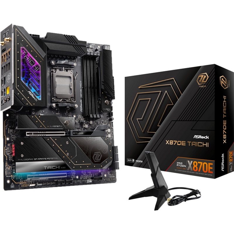 Scheda Madre ASRock X870E Taichi AMD X870E Socket AM5 DDR5 - Immagine 1