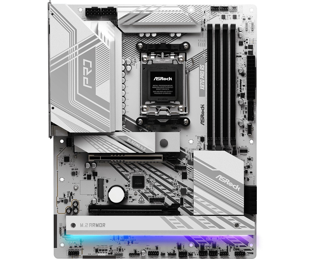 Scheda Madre ASRock X870 Pro RS AMD X870 Socket AM5 DDR5 - Immagine 1