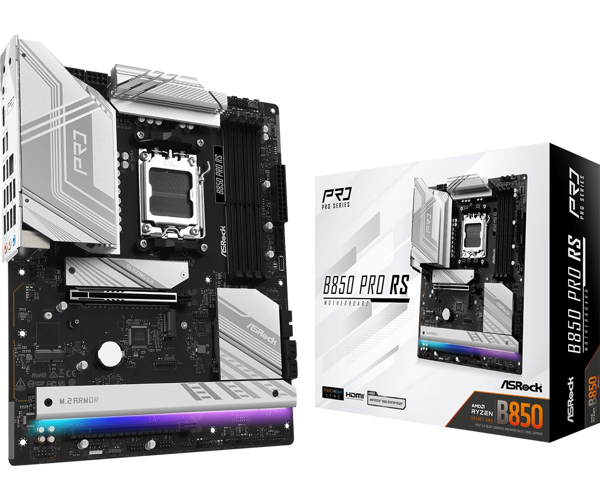 Scheda Madre ASROCK B850 Pro RS Socket AM5 DDR5 ATX - Immagine 1