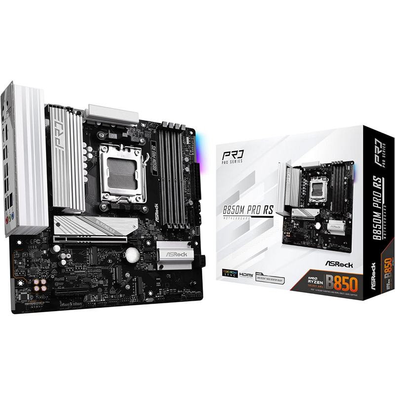 Scheda Madre ASROCK B850M Pro RS Socket AM5 DDR5 Micro ATX - Immagine 1