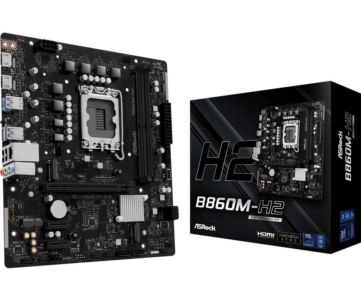 Scheda Madre ASROCK B860M-H2 Micro-ATX DDR5 Socket LGA 1851 - Immagine 1