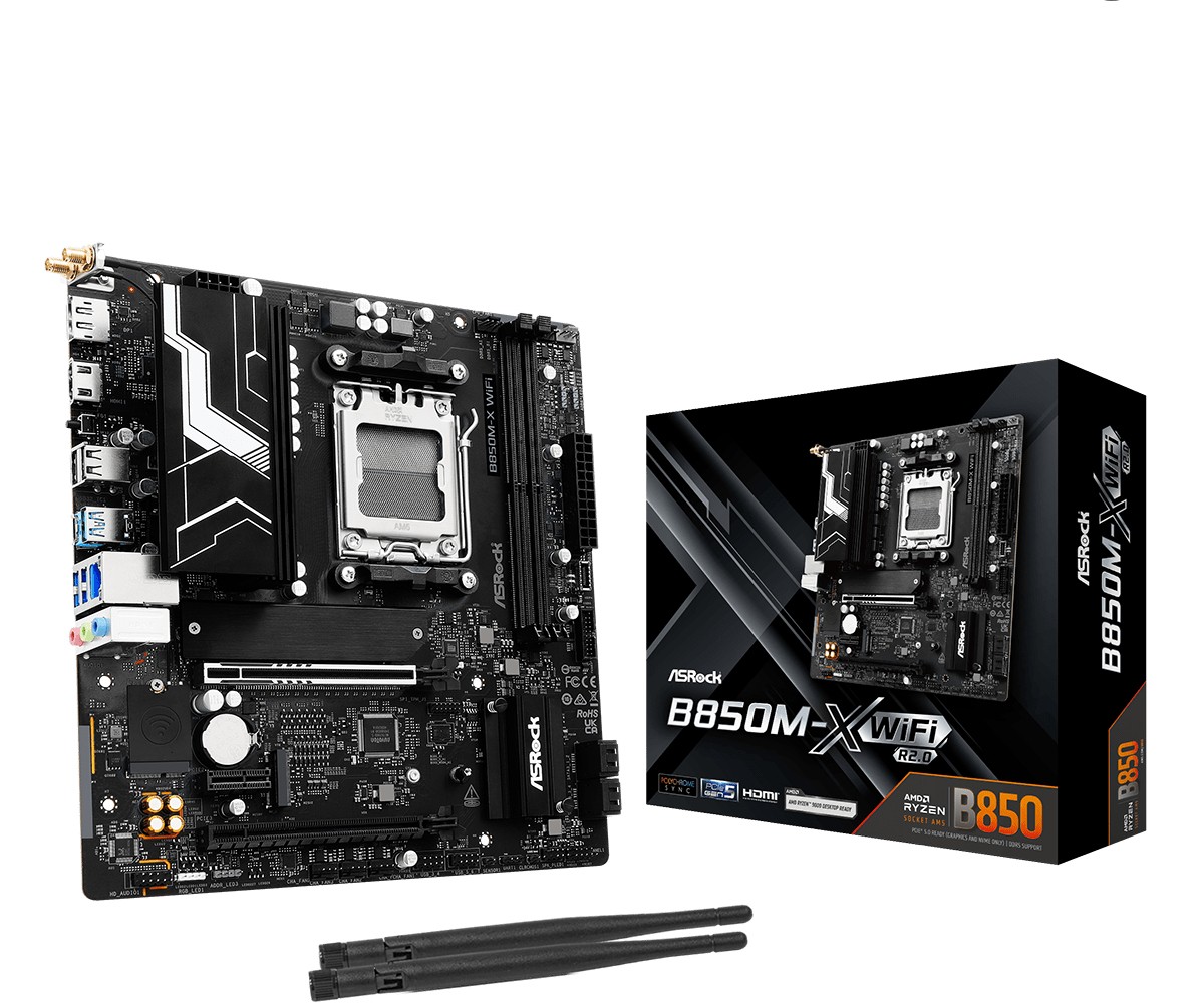 Scheda Madre ASROCK B850M-X WiFi R2.0 Micro-ATX DDR5 Socket AM5 - Immagine 1
