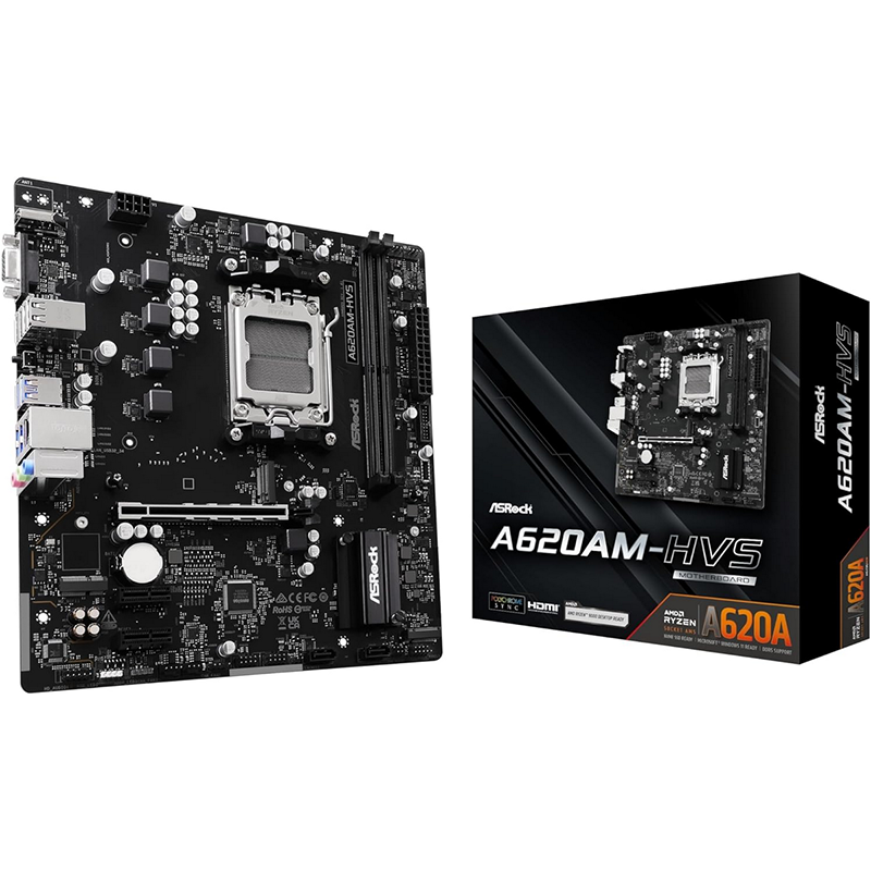 Scheda Madre ASRock A620AM-HVS AM5 - Immagine 1