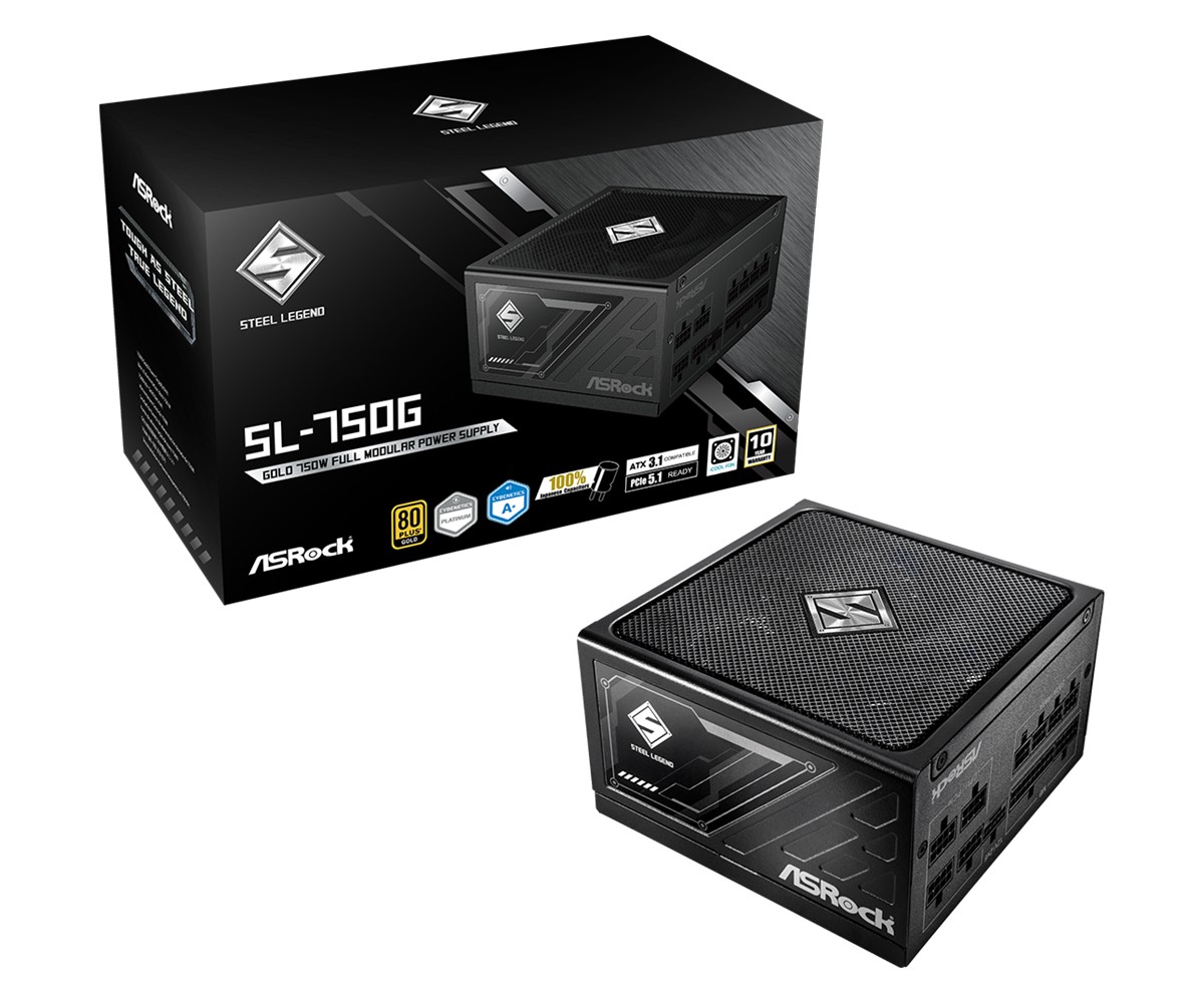 Alimentatore Asrock SL-1000G Steel Legend 1000 W 20+4 pin ATX Nero - Immagine 1