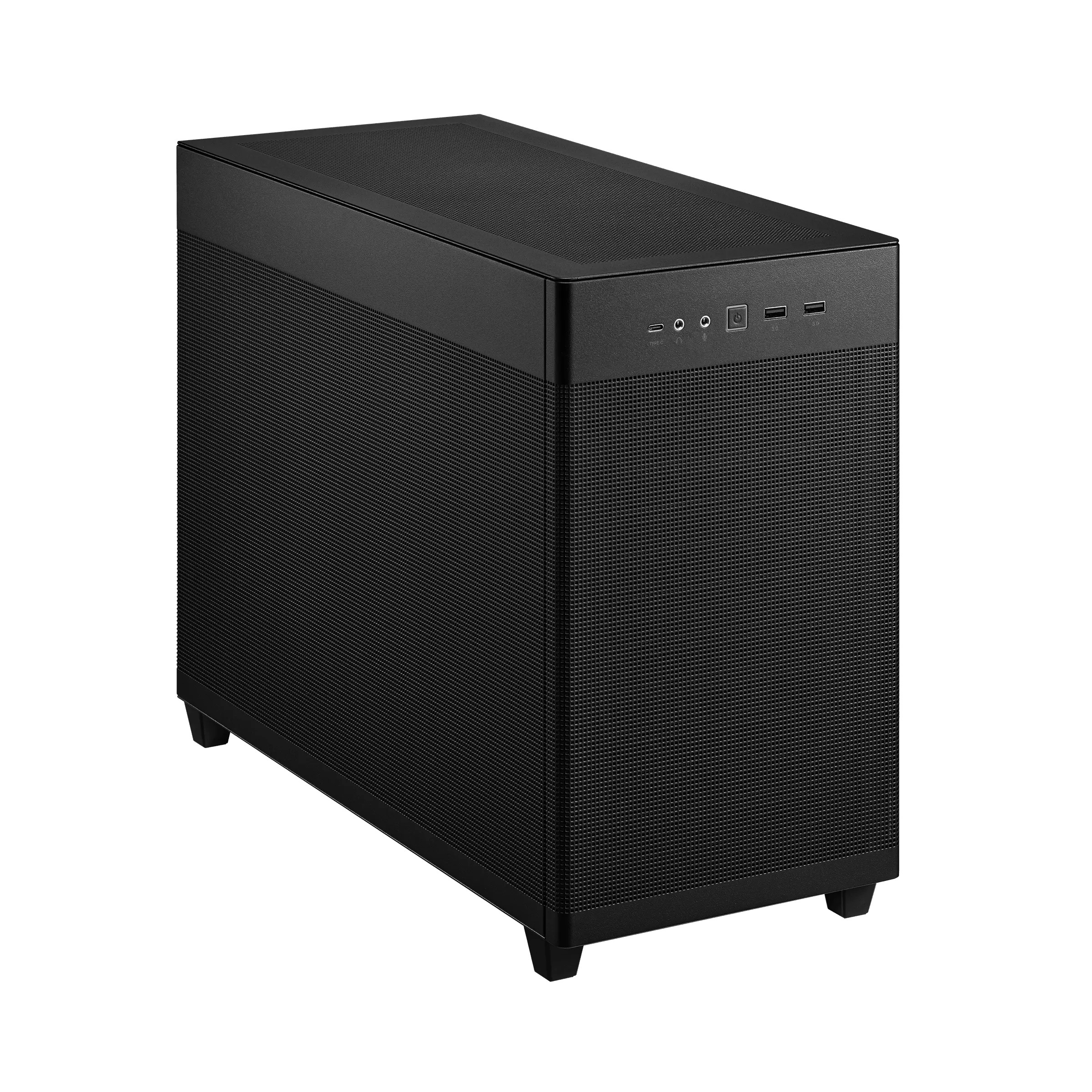 Case ASUS Prime AP201 Micro-ATX Vetro temperato Nero - Immagine 1