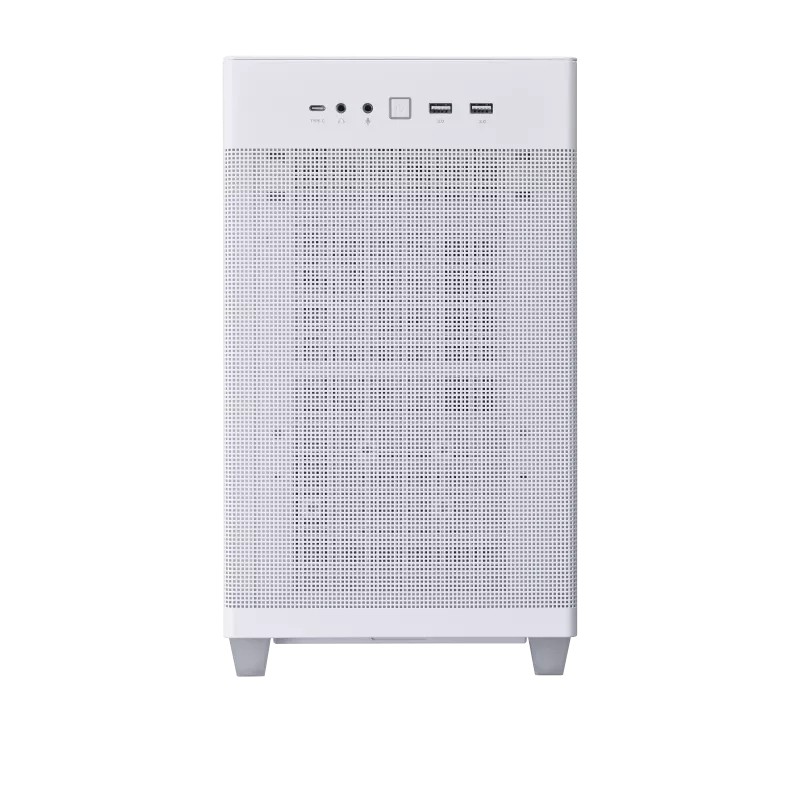 Case ASUS Prime AP201 Micro-ATX Vetro Temperato Bianco - Immagine 1