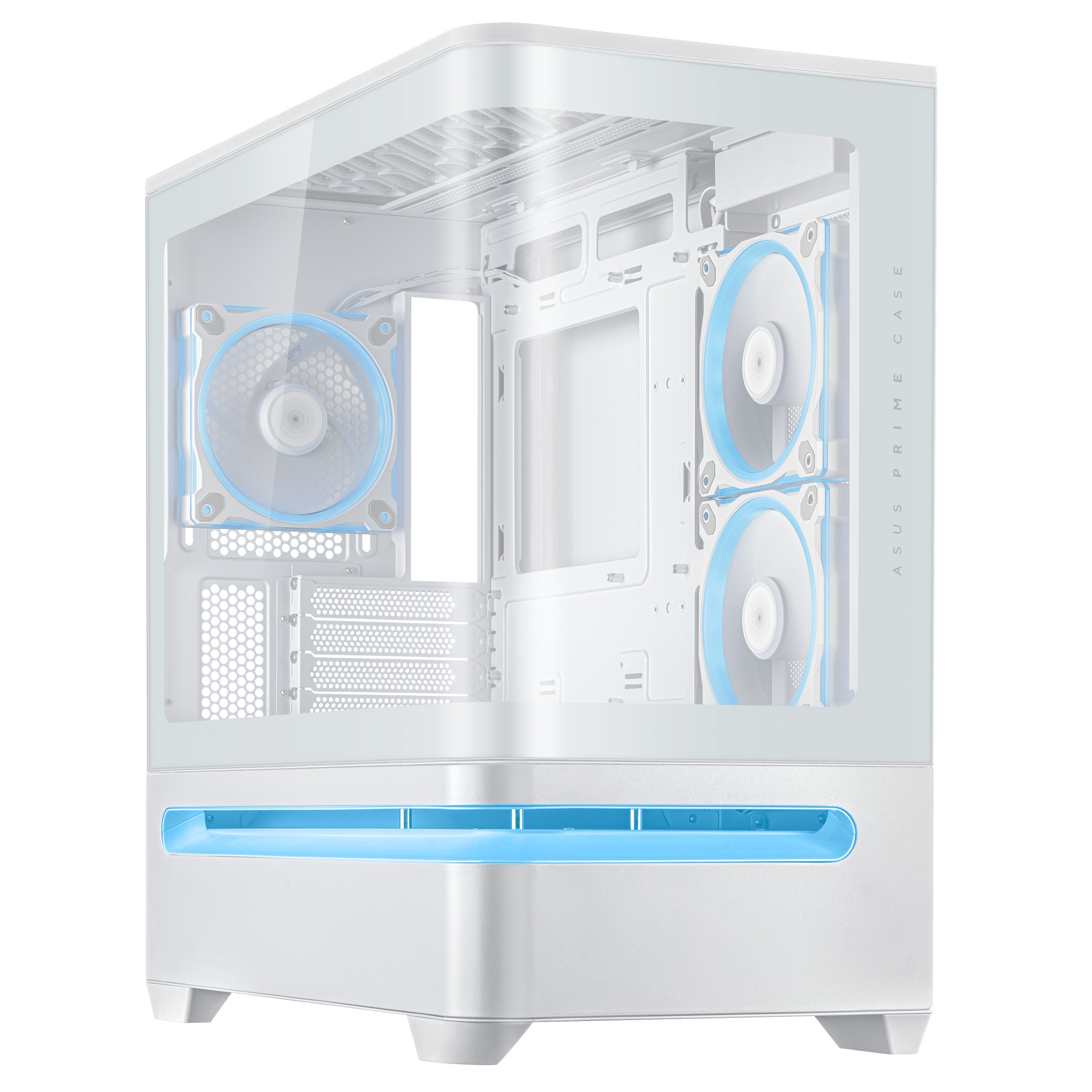 Case ASUS PRIME AP202 ARGB Midi Tower Bianco - Immagine 1