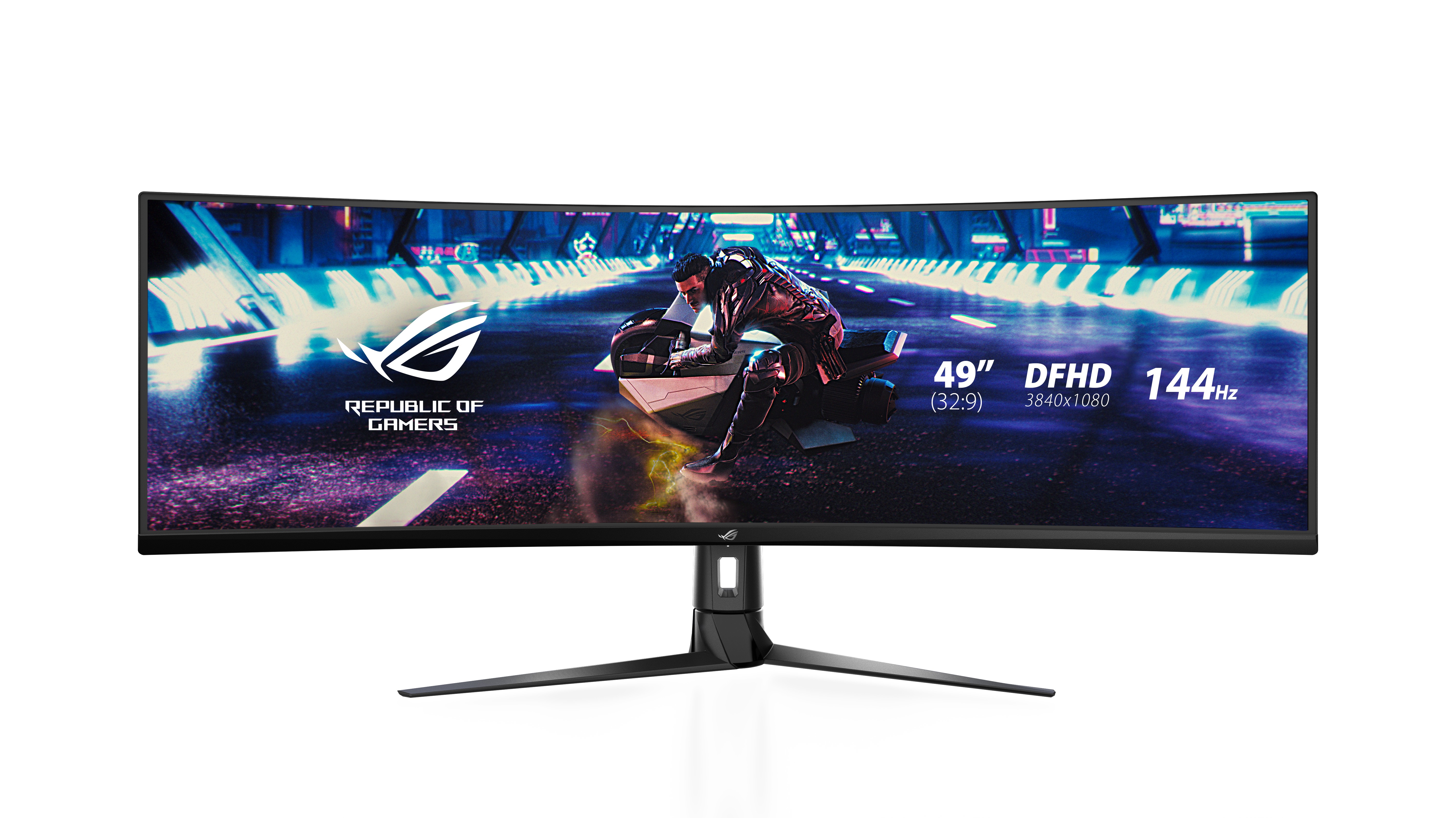 Monitor ASUS ROG Strix XG49VQ 49'' UWFHD VA Curvo AMD Free-Sync Premium Pro Nero - Immagine 1