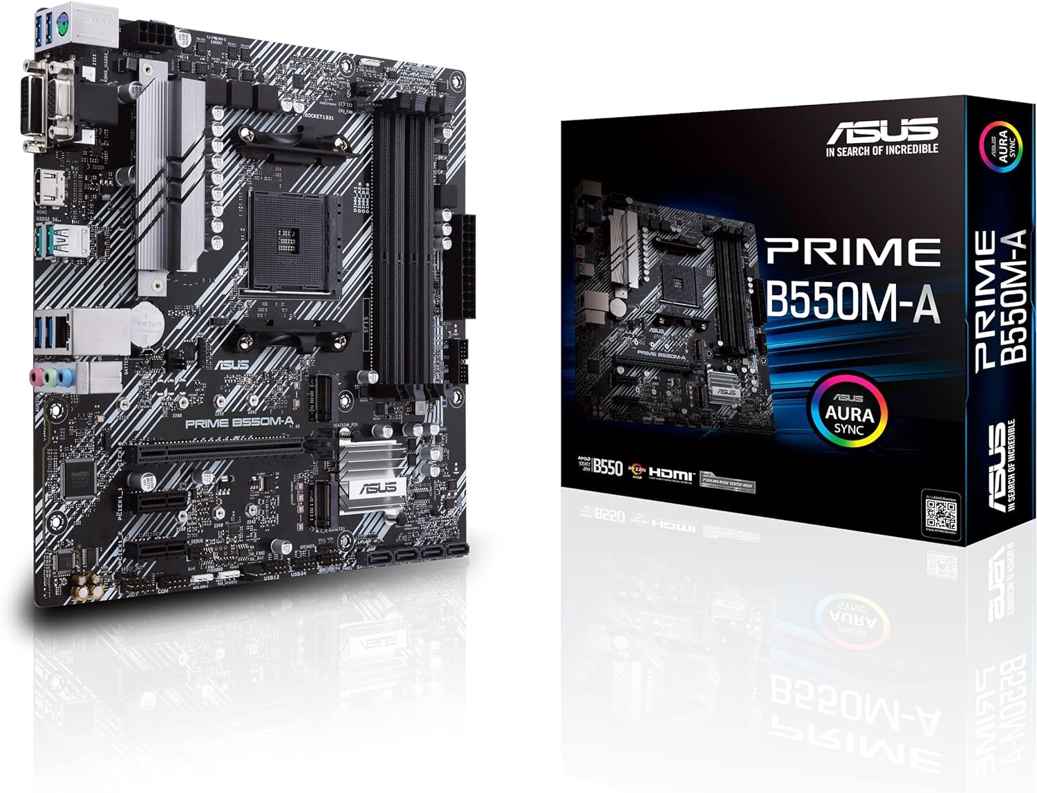 Scheda Madre AMD ASUS PRIME B550M-A AM4 Micro-ATX - Immagine 1