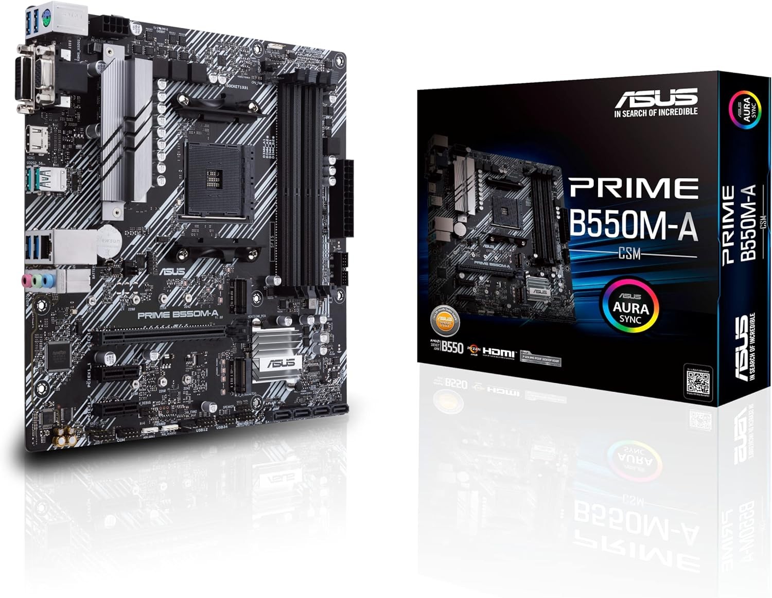 Scheda Madre AMD ASUS Prime B550M-A/CSM AM4 Micro-ATX - Immagine 1