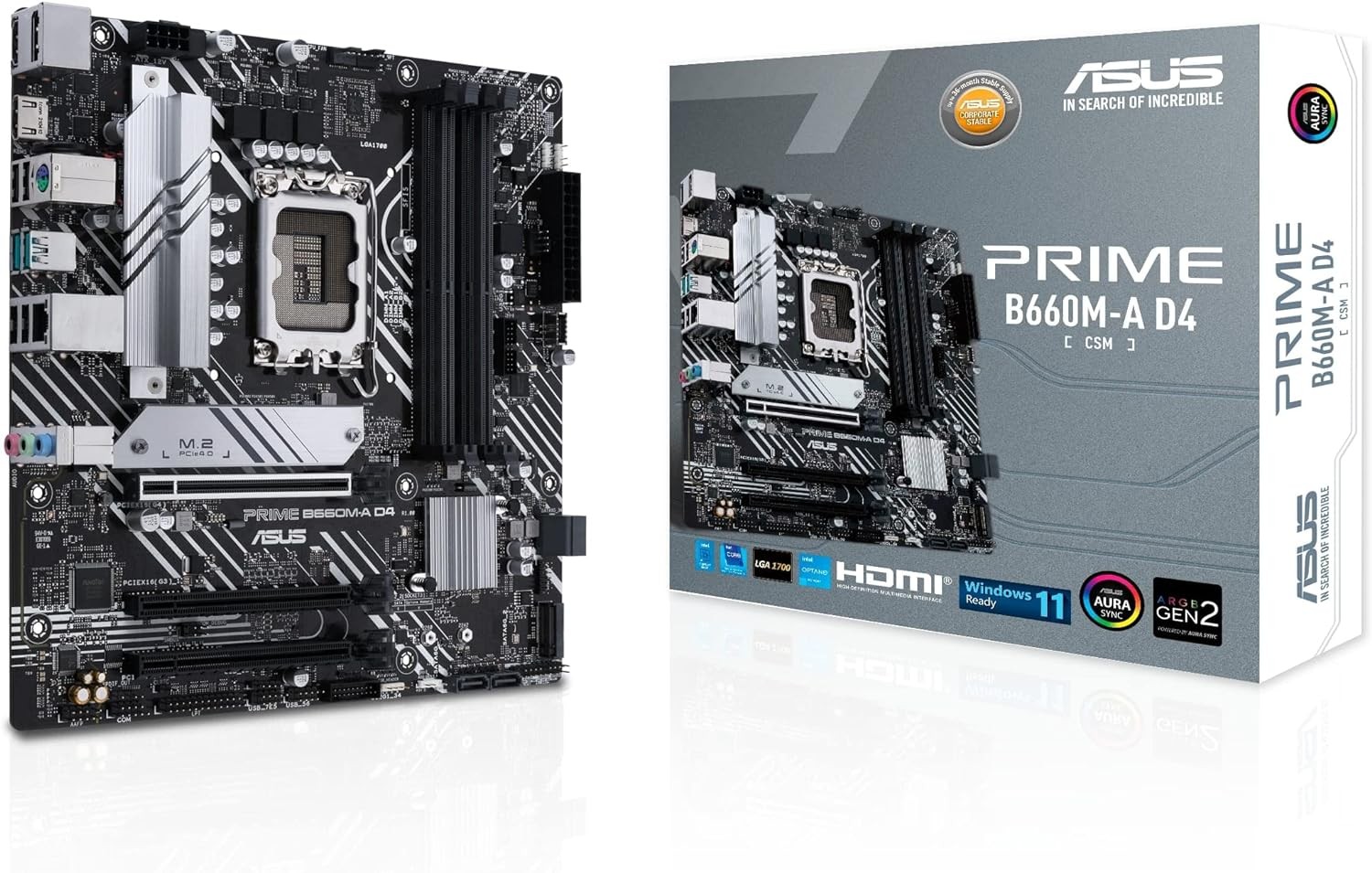 Scheda Madre ASUS PRIME B660M-A D4 CSM socket 1700 - Immagine 1