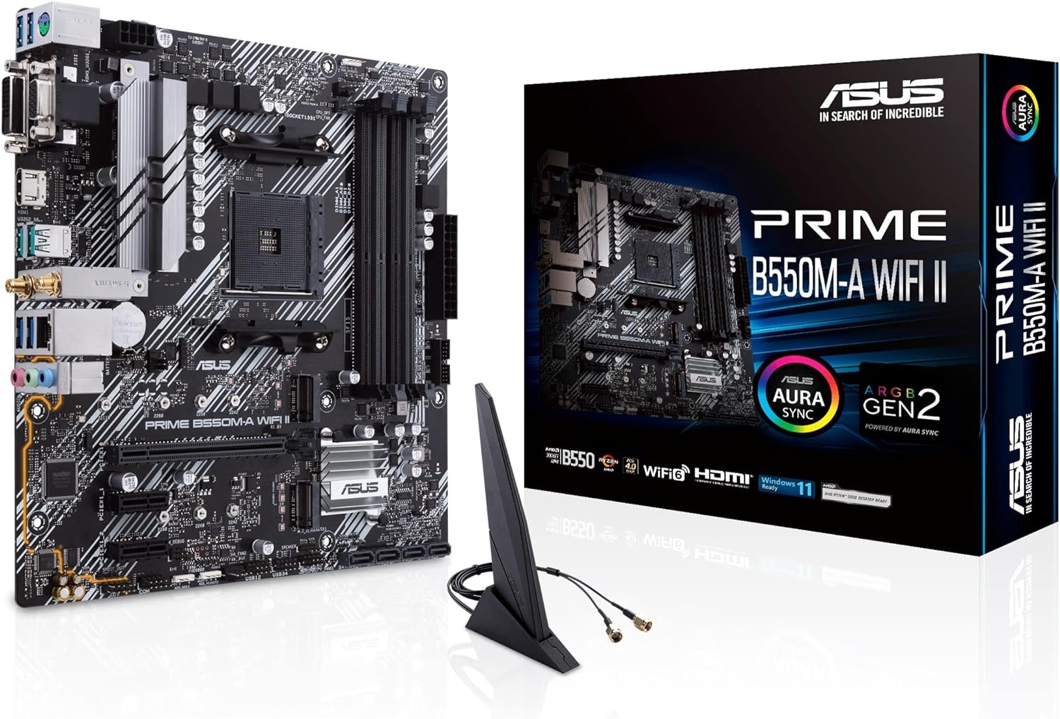 Scheda Madre ASUS PRIME B550M-A WIFI II socket AM4 - Immagine 1