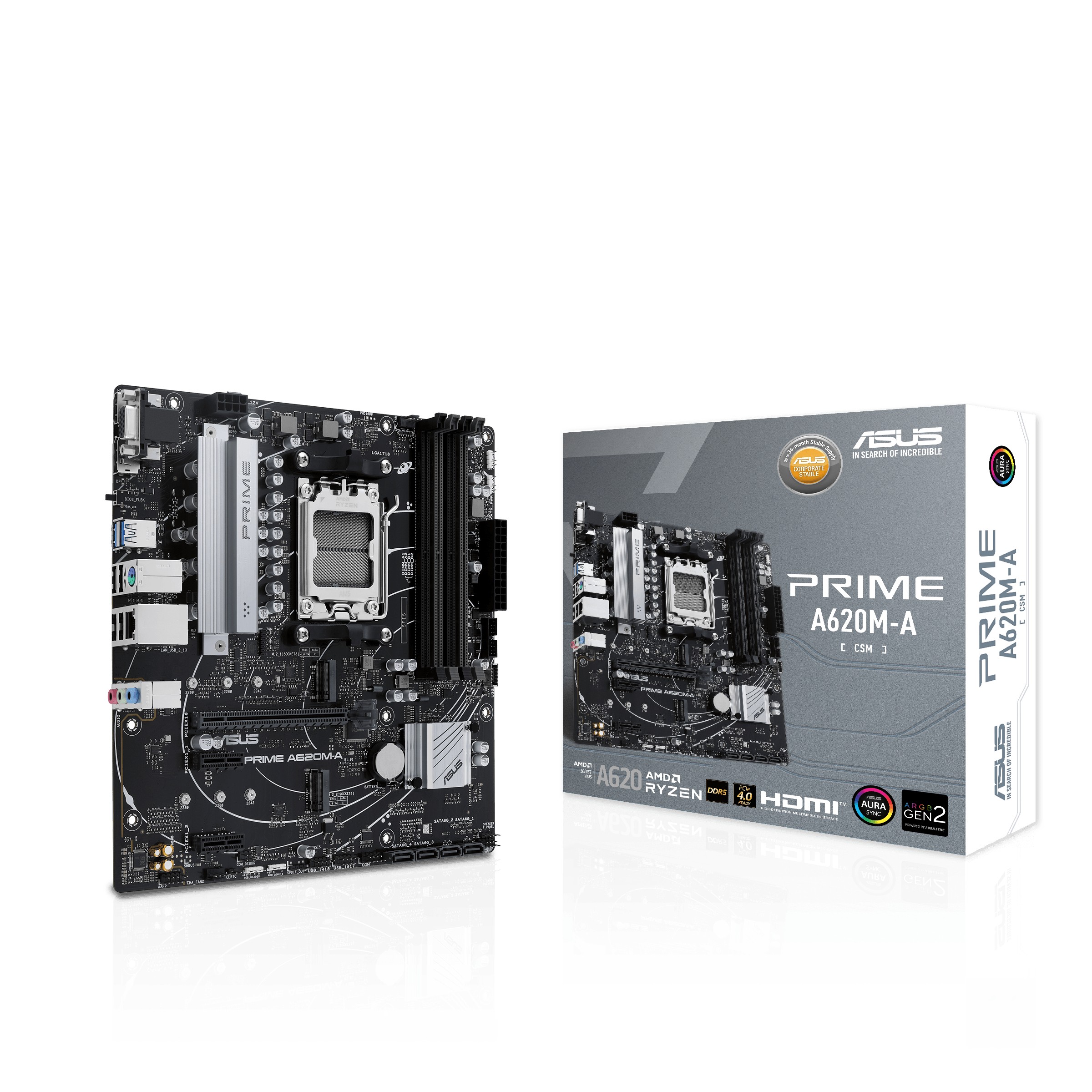 Scheda Madre ASUS PRIME A620M-A-CSM socket AM5 - Immagine 1