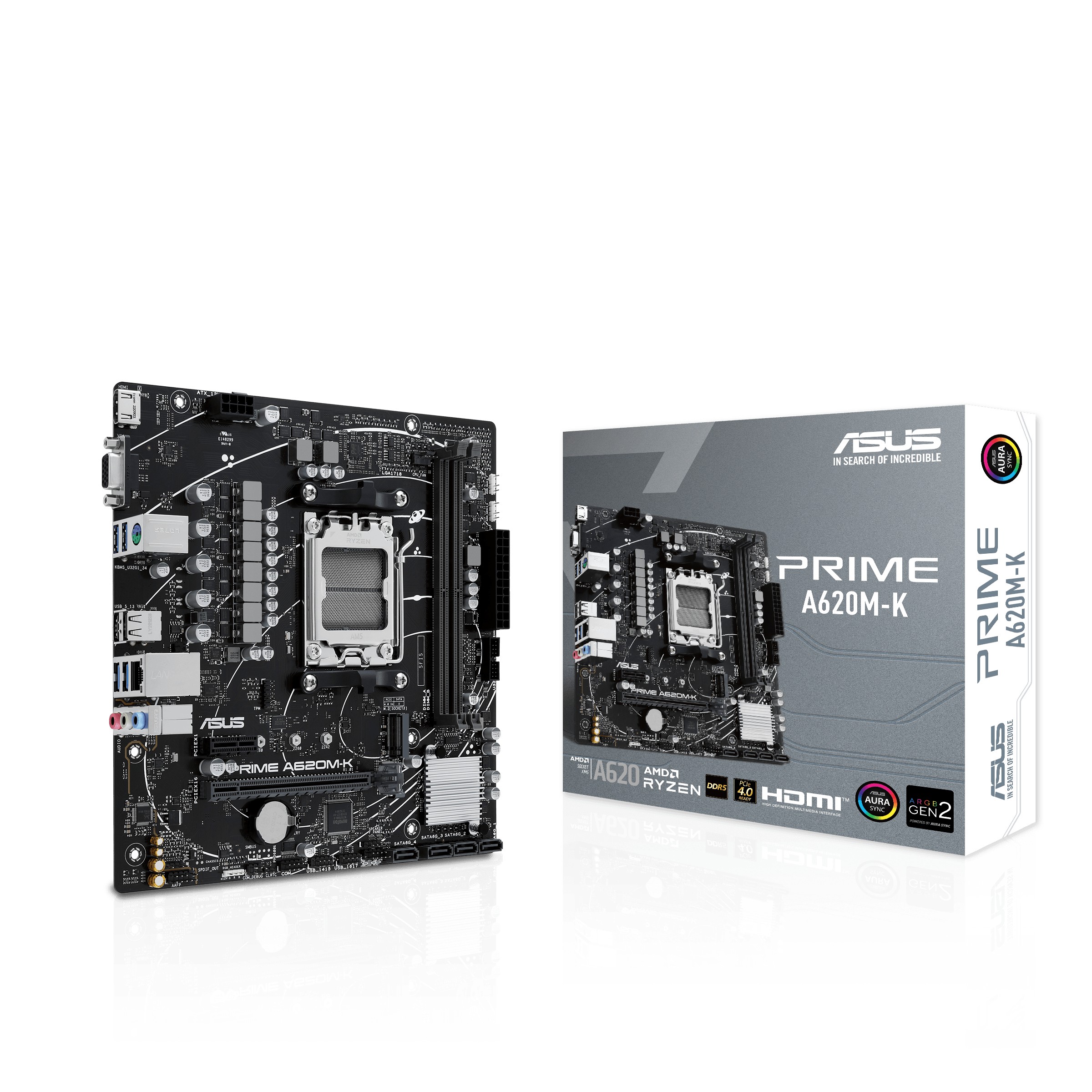 Scheda Madre ASUS PRIME A620M-K socket AM5 - Immagine 1