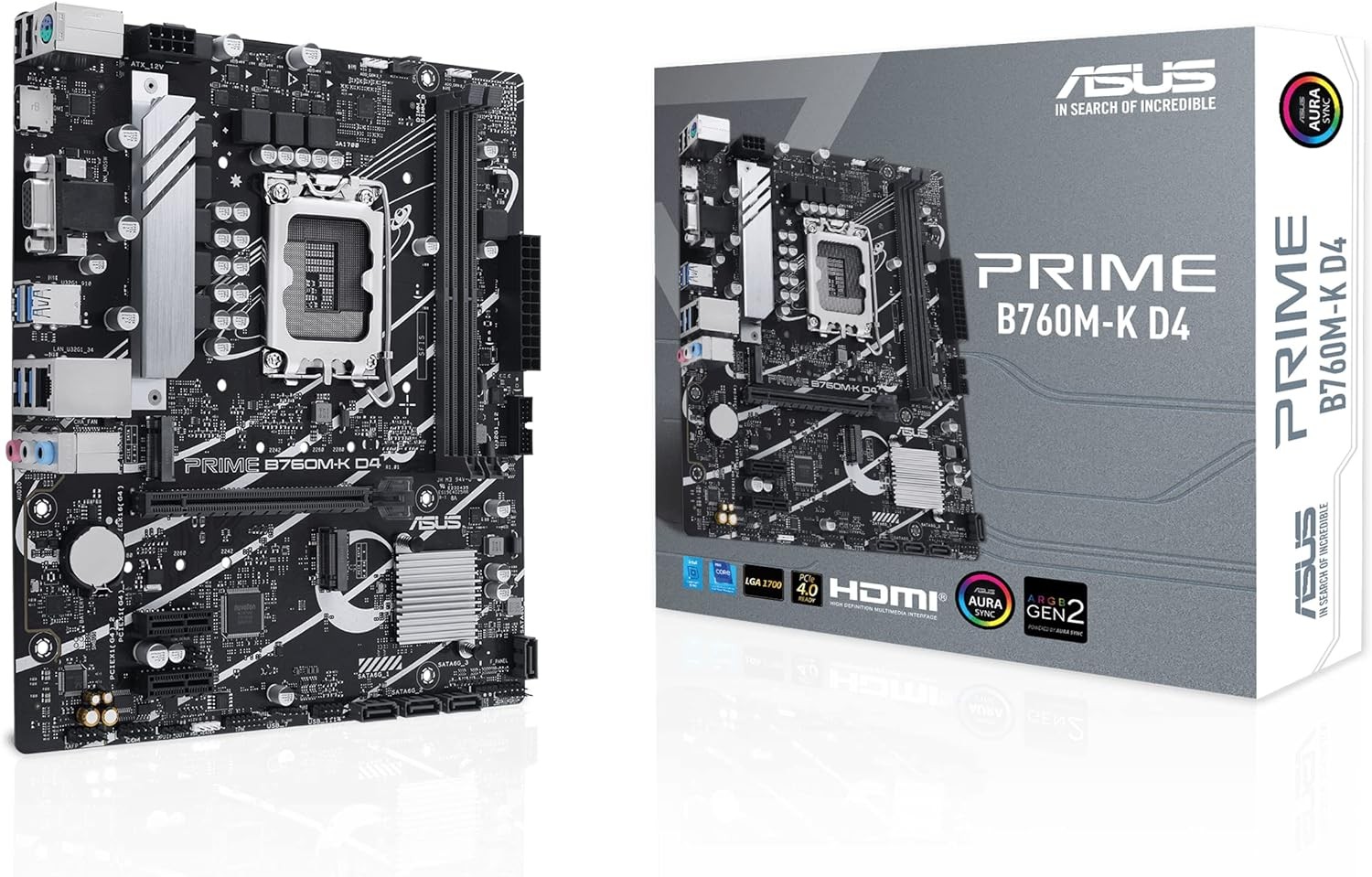 Scheda Madre ASUS PRIME B760M-K LGA 1700 Micro Atx - Immagine 1