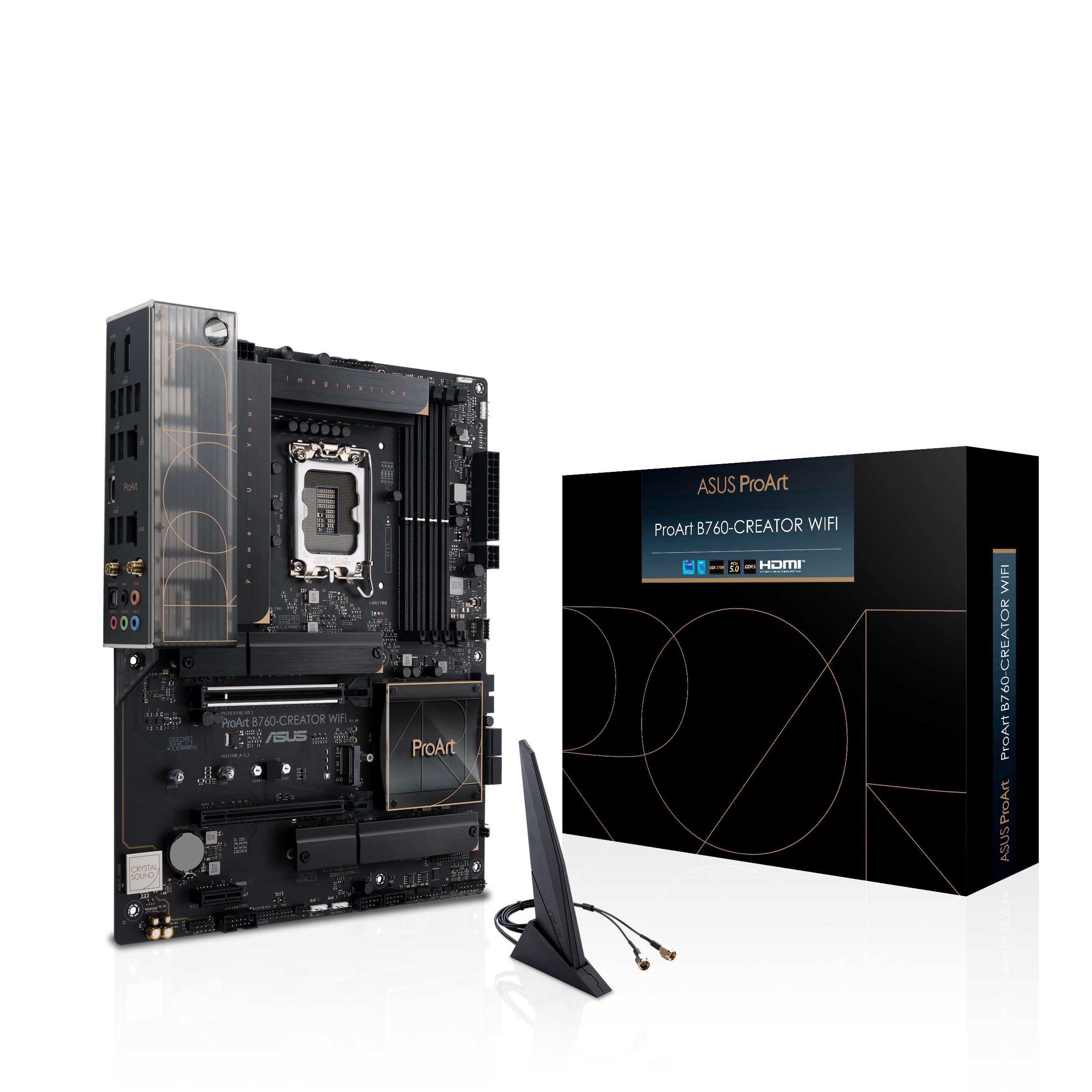 Scheda Madre Asus ProART B760-CREATOR WIFI, Intel B760 Mainboard, Sockel LGA1700, DDR5 - Immagine 1