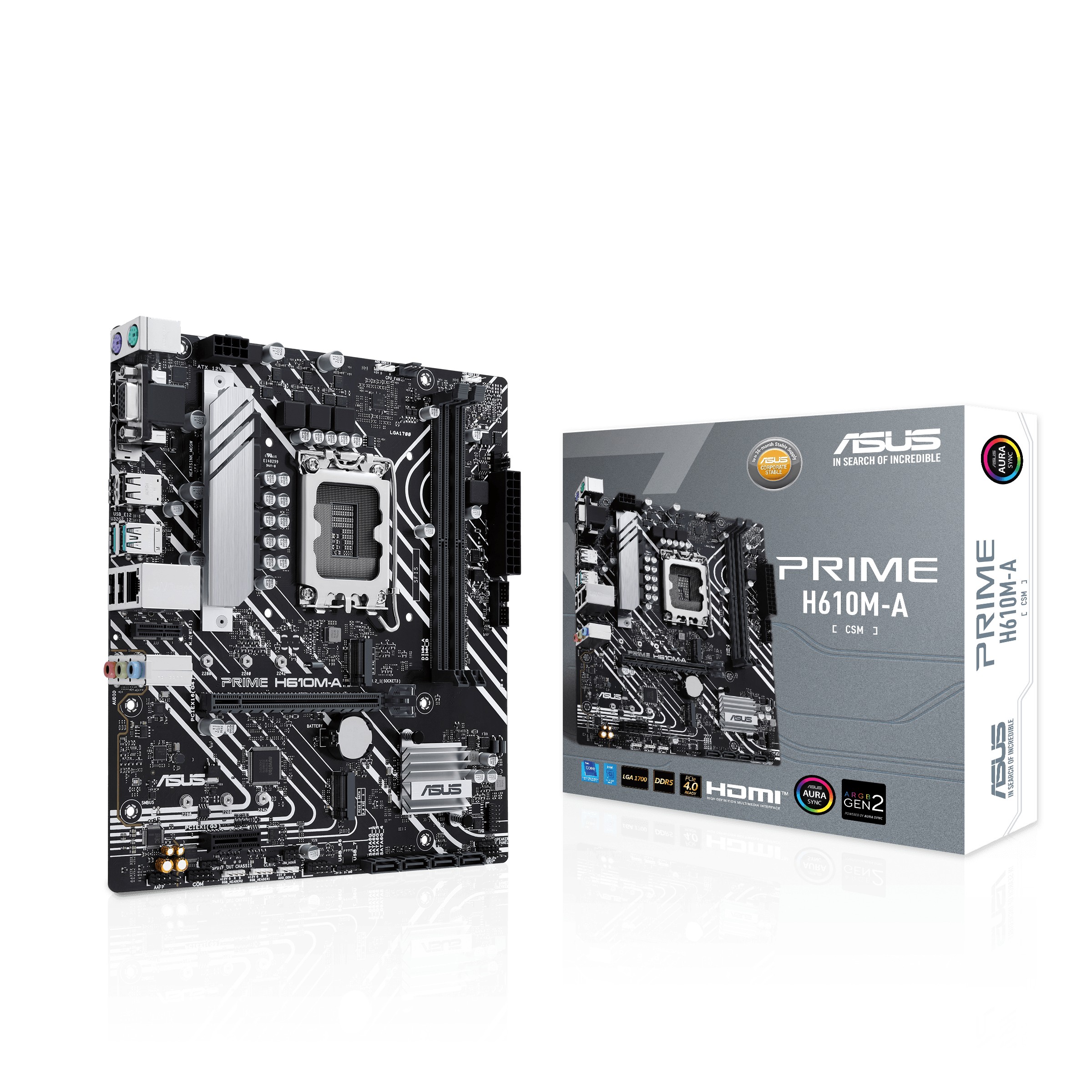 Scheda Madre ASUS PRIME H610M-A-CSM socket 1700 - Immagine 1