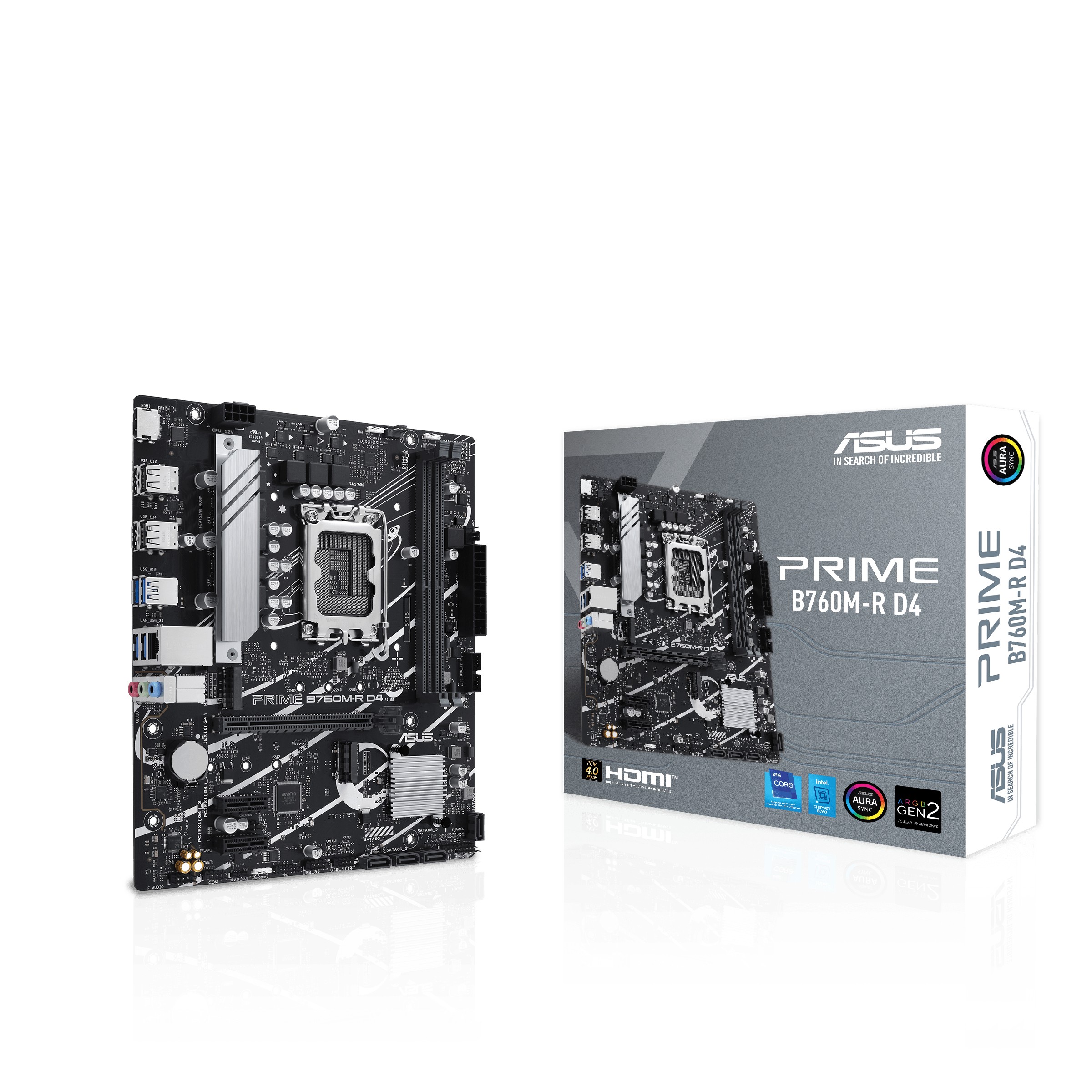 Scheda Madre ASUS Prime B760M-R D4 Socket 1700 - Immagine 1
