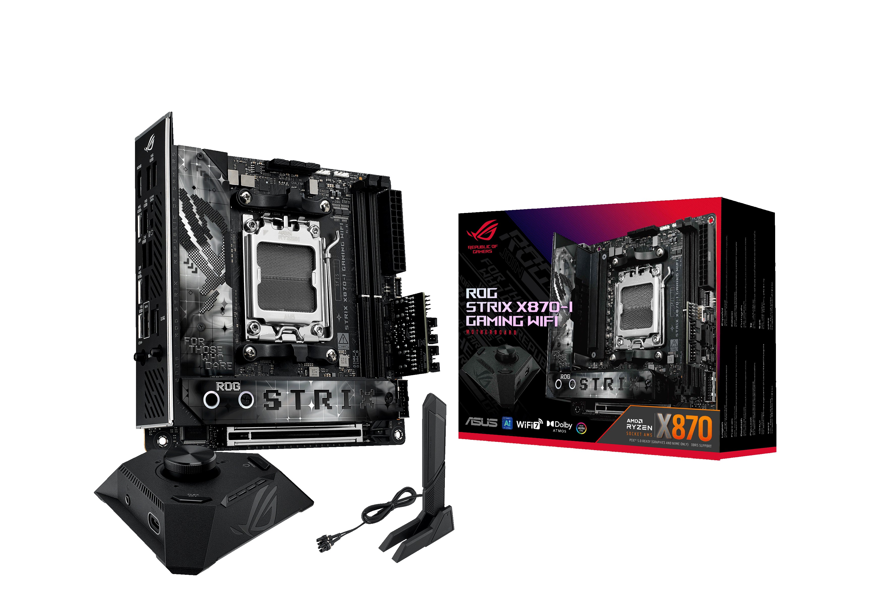 Scheda Madre ASUS ROG STRIX X870-I GAMING WIFI AMD Socket AM5 mini ITX - Immagine 1